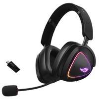 ASUS ROG DELTA II Tri-mode Wireless Gaming Headset, ROG SpeedNova, 50mm Titanium Drivers, Up to 110-hour Battery Life, 318g, BT/2.4G/3.5mm, Aura Sync