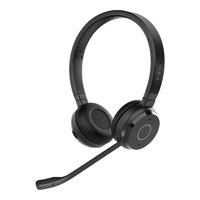 Jabra Evolve 65 TE Link390a UC Stereo Bluetooth Headset, 16-hour battery life, 30-metre wireless range, Passive Noise Cancellation, Busy Light