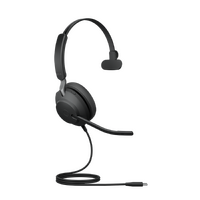 Jabra Evolve2 40 SE Wired USB-A UC Mono Headset, 360° Busy Light, Noise Isolationg Ear Cushions, 2Yr Warranty