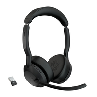 Jabra Evolve2 55, USB A, Stereo, Teams, Active Noise Cancellation (ANC), Bluetooth 5.2 Dongle,