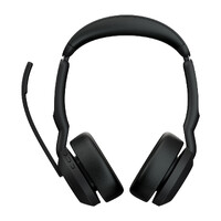 Jabra  Evolve2 55, USB C, Stereo, MS Teams, Active Noise Cancellation (ANC), Link 380 Bluetooth® Adapter ,30m Wireless Range, 18 Hours Battery Life