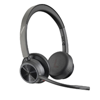 Plantronics/Poly Voyager 4320 UC Headset with usb-A dongle, UC certified, Dual Ear, Wireless,  Noise canceling boom, Acoustice Fence, Soun