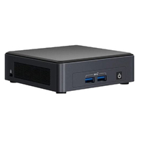 Intel NUC i5-1135G7 Pro 4.20 GHz 2xDDR4 SODIMM M.2 SSD 4xDisplays Iris Xe 2xHDMI 2xDP via USB-C 2xThuderbolt WiFi6 4xUSB GbE LAN no AC Cord