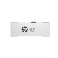 (LS) HP x818w 32GB USB 3.2 Flash Drive Silver Metal, PCBA 3.2 (LS> HPFD796L-32) Read Performance  up to 100 MB/s