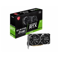 MSI nVidia Geforce RTX 3050 VENTUS 2X 8G OCV1 Video Card, 1807 MHz Boost Clock, GDDR6, PCI-E 4.0, 2x DisplayPort 1.4a, 2x HDMI 2