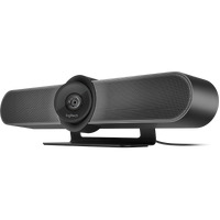 Logitech MeetUp 4K Conferencecam with 120-degree FOV & 4K Optics HD Video & Audio Conferencing Camera System for Small Meeting Rooms