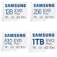 Micro SD Card 128GB 256GB 512GB 1TB Samsung Evo Plus micro SDXC Class 10 Camera Memory 160MB/s