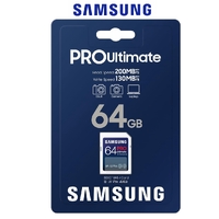 SD Card SAMSUNG PRO Ultimate 64GB SDXC C10 U3 V30 DSLR Camera Memory 200MB/s