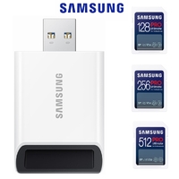 SD Card & USB Reader SAMSUNG PRO Ultimate 128GB 256GB 512GB SDXC C10 U3 V30 DSLR Memory Card