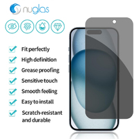 2X Screen Protector Nuglas 2.5D Privacy Anti-Spy Glass For iPhone 16 Pro Max