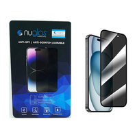 Screen Protector Nuglas Full Cover Privacy Anti-Spy Glass For iPhone 16 Pro 