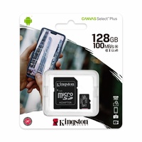 Kingston Canvas Select Plus 128GB Micro SD Card SDXC UHS-I Mobile Phone TF Memory Card 100Mb/s