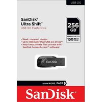 SanDisk USB 3.0 Flash Drive 256GB Ultra Shift PC Mac Memory Stick 100MB/s SDCZ410-256G