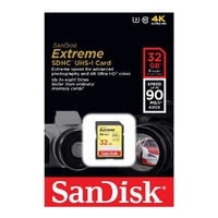 SanDisk Extreme 32GB SD Card SDHC UHS-I 90MB/s Camera DSLR Memory Card SDSDXVE-032G